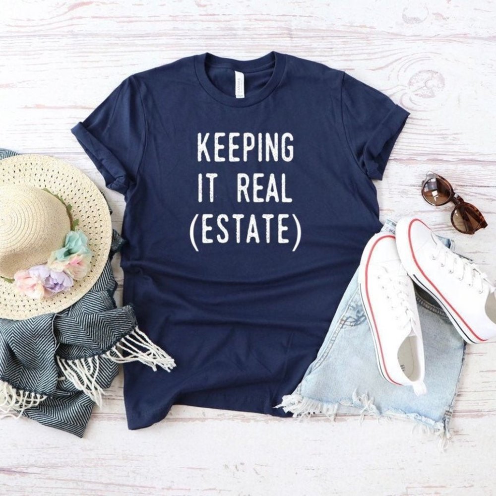 Realtor Real Estate - Navy T-shirt, Graphic Tee